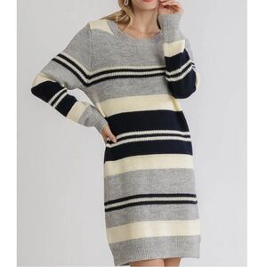 Striped Sweater Dress